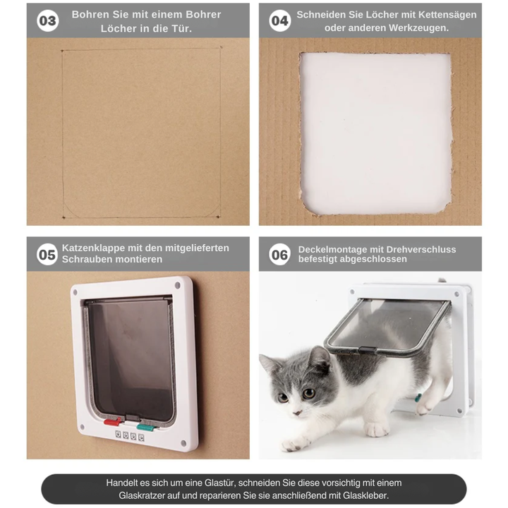 4 Way Pet Door for Cats and Dogs Stornfield