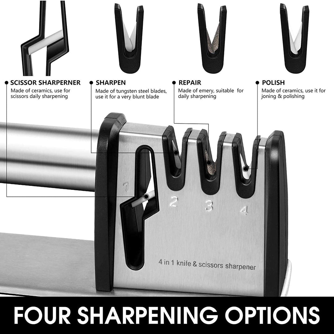 Stornfield | 4-in-1 Knife and Scissor Sharpener