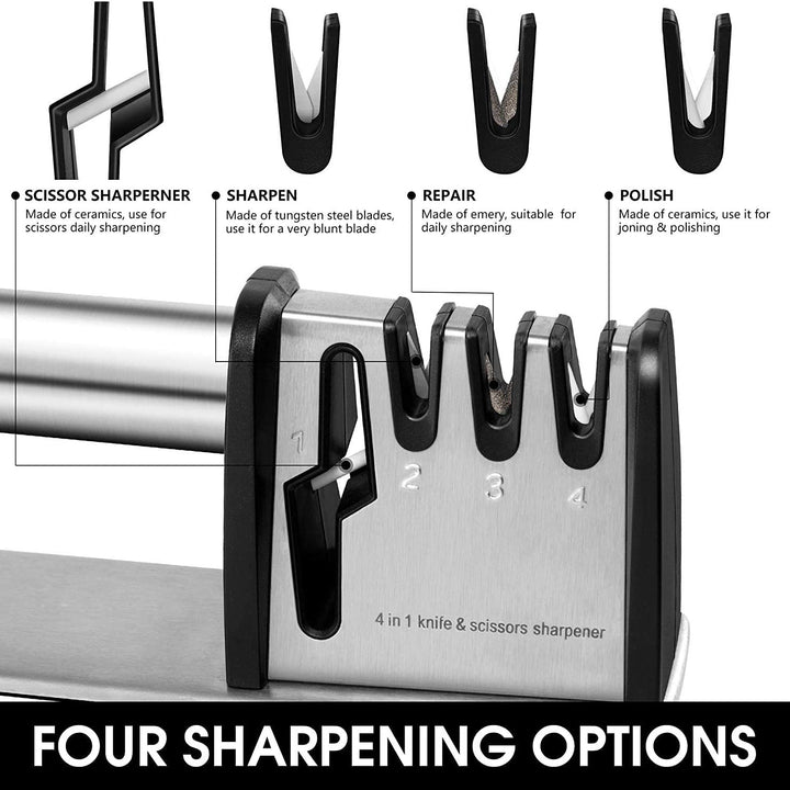 Stornfield | 4-in-1 Knife and Scissor Sharpener