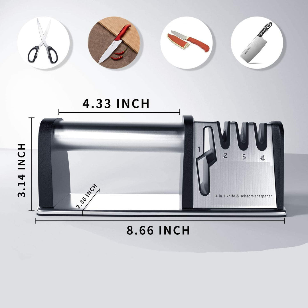 Stornfield | 4-in-1 Knife and Scissor Sharpener