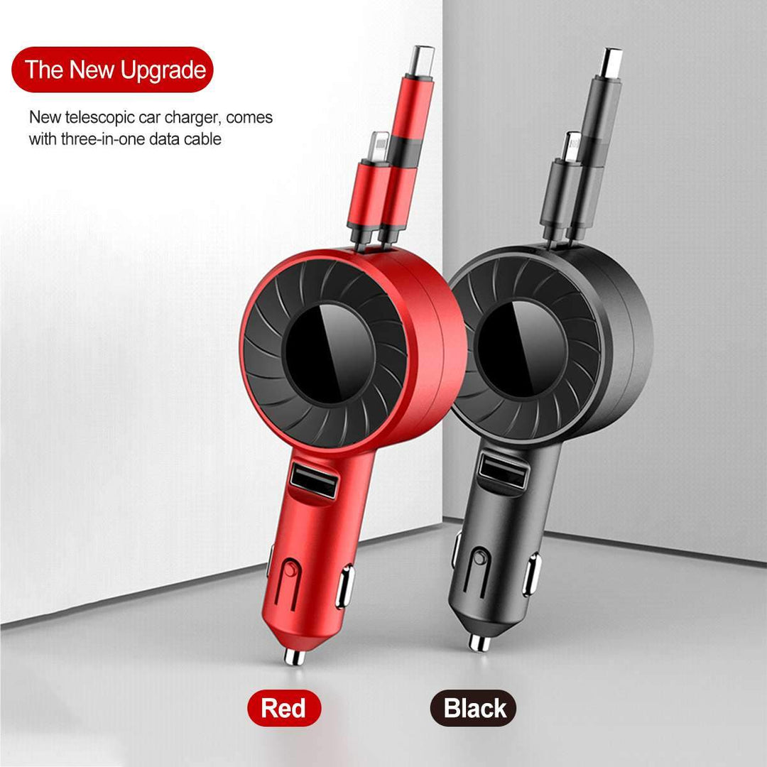 4 in 1 Retractable Car Charger | Stornfield