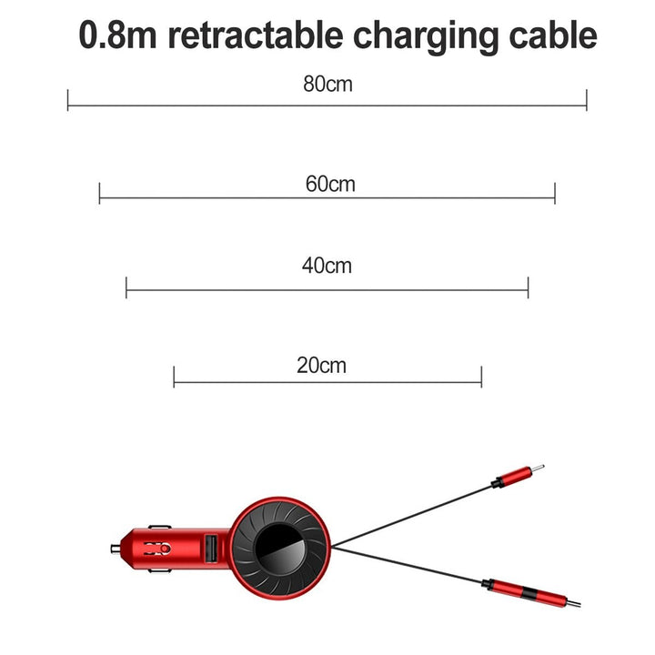 4 in 1 Retractable Car Charger | Stornfield