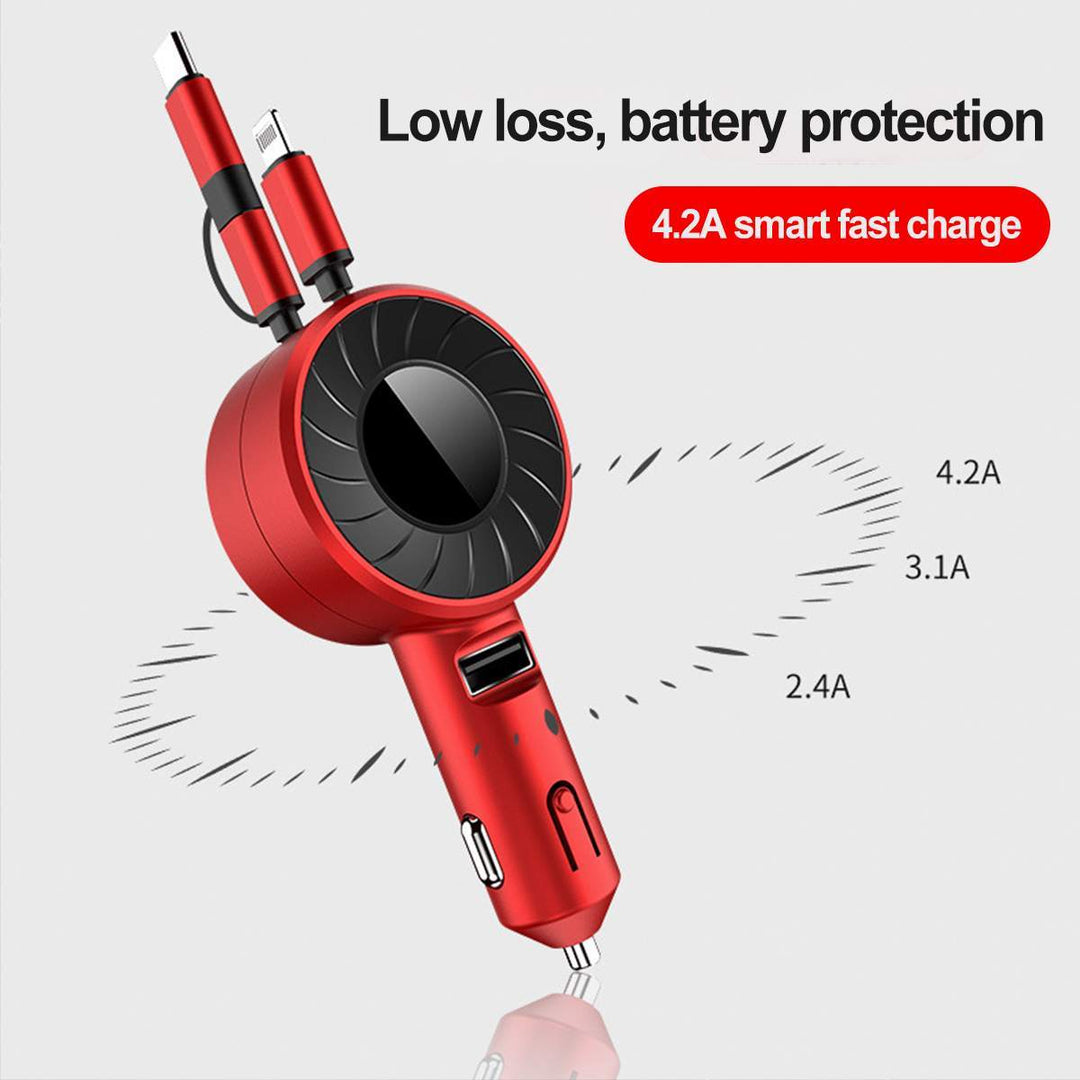 4 in 1 Retractable Car Charger | Stornfield