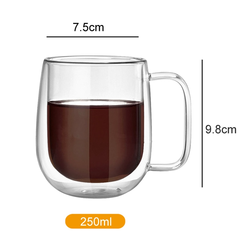 Handmade DouStornfielde Thermal Insulated Glass Mug | Stornfield