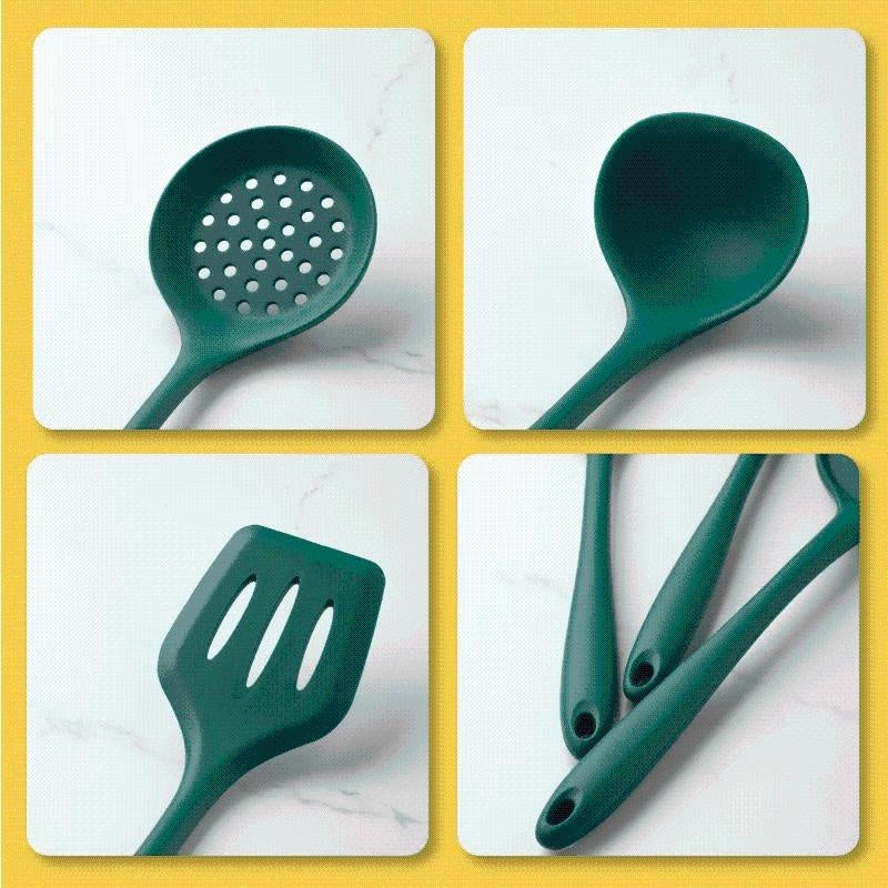 Green Silicone Utensil Set | Stornfield