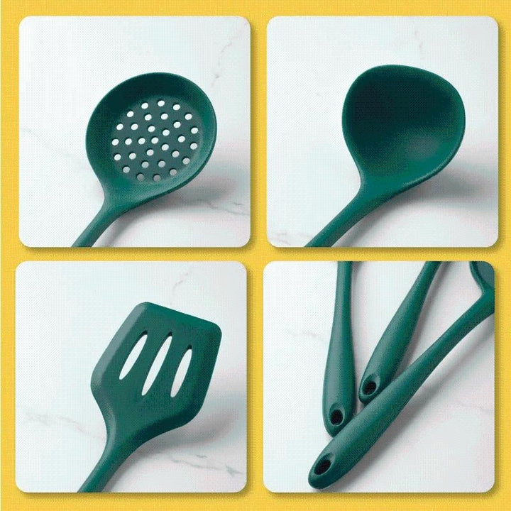 Green Silicone Utensil Set | Stornfield