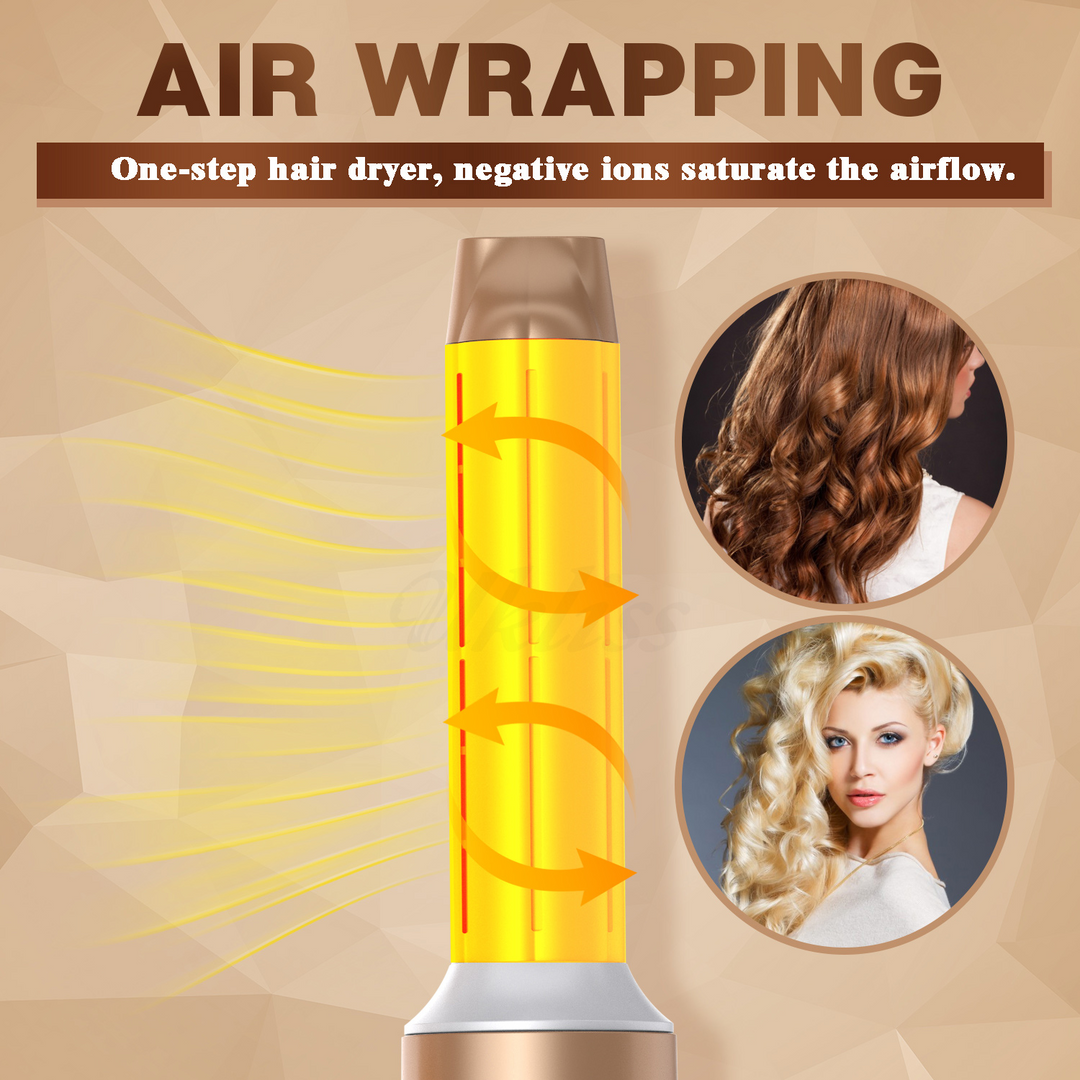 Stornfield | 7-in-1 Airwrap Hair Styler | Multi-Functional Styling Tool for Curls, Waves & Straightening