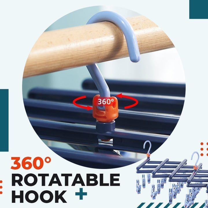 Foldable and multi-functional multi-head drying rack | Stornfield