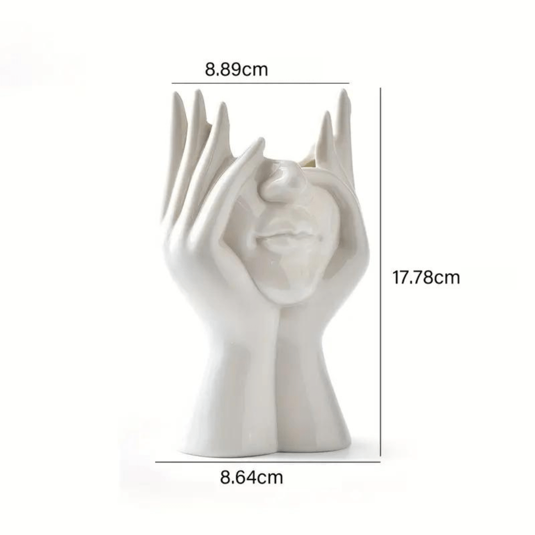 "Unique and Modern Ceramic Vase, Decorative Flower Vase for Living Room and Office" | Stornfield