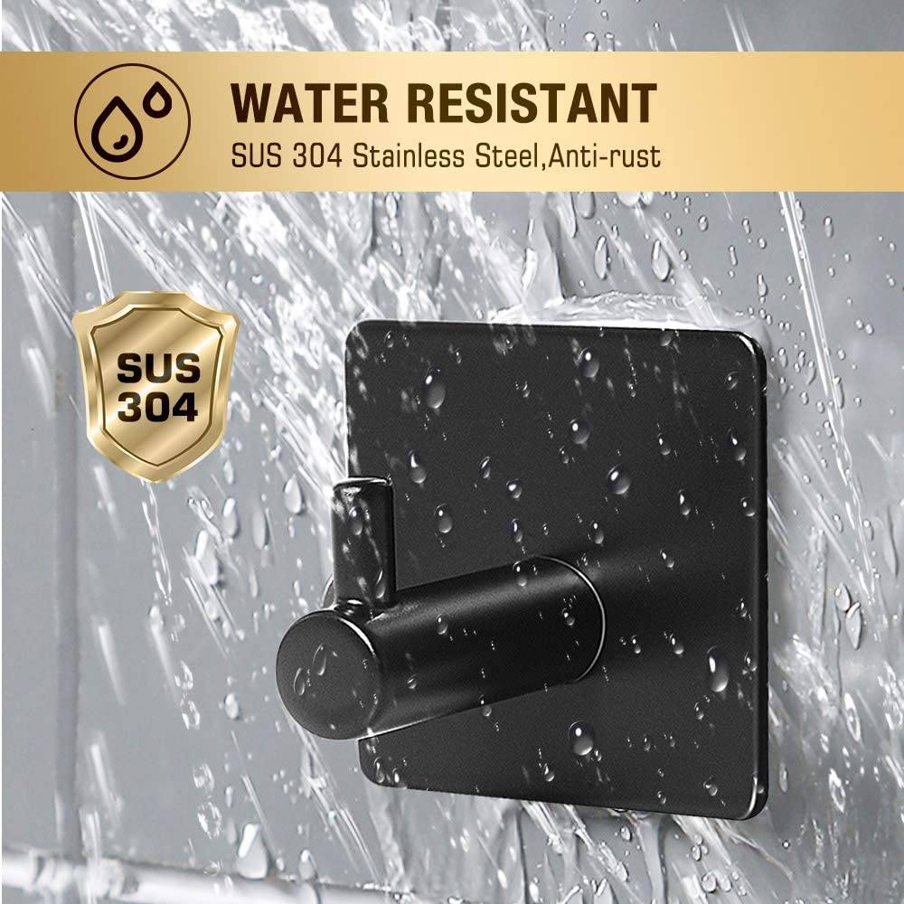 Stornfield | 4-Pack: Durable and Heavy-Duty 304 Stainless Steel Wall Hooks