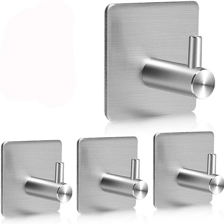 Stornfield | 4-Pack: Durable and Heavy-Duty 304 Stainless Steel Wall Hooks