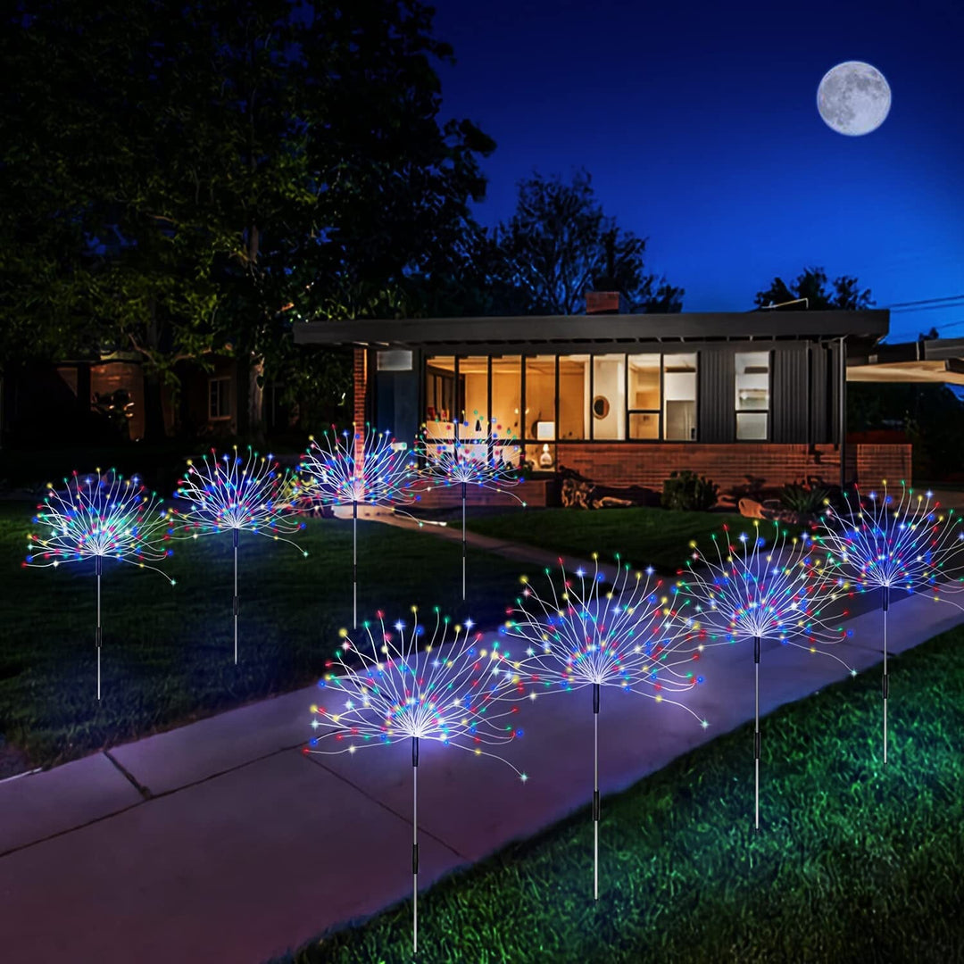 Stornfield | 4-Pack: Outdoor Solar Lights, Warm White Garden Lights