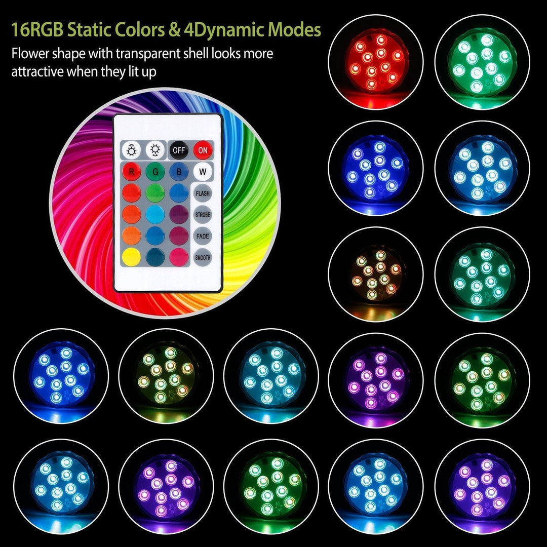Stornfield | 4-Piece: Underwater RGB LED Lights