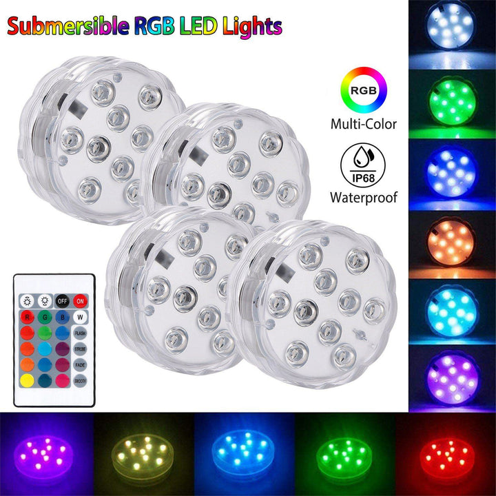 Stornfield | 4-Piece: Underwater RGB LED Lights