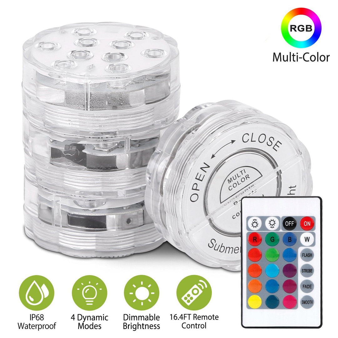 Stornfield | 4-Piece: Underwater RGB LED Lights