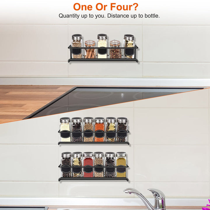 Stornfield | 4-Piece: Wall Mounted Spice Racks