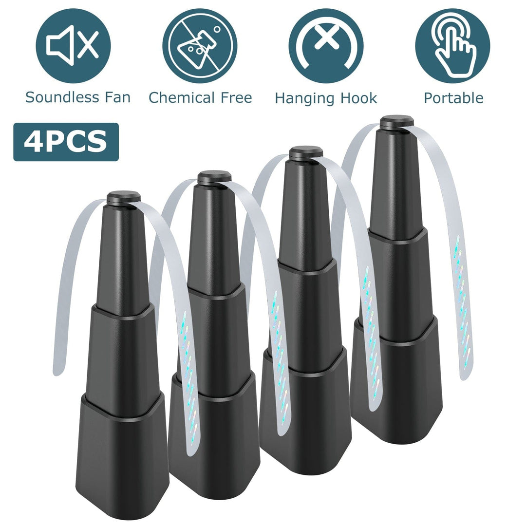Stornfield | 4-Piece: Battery-Operated Table Fly Repellent Fan Insect Repellent