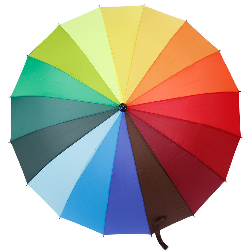Women's automatic and windproof umbrella with ergonomic handle Stornfield