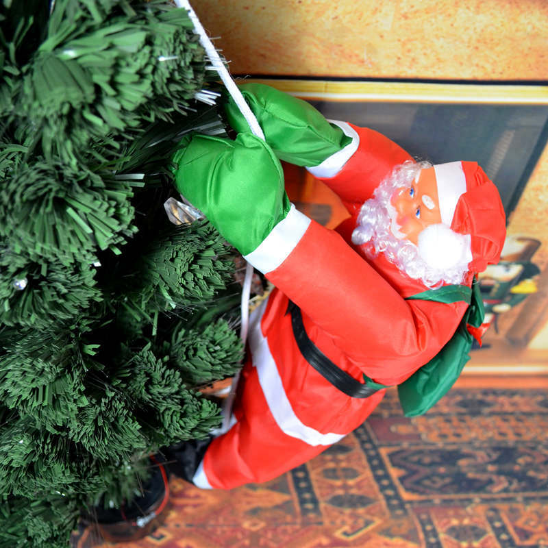 Inflatable Santa Claus figure for indoor and outdoor use