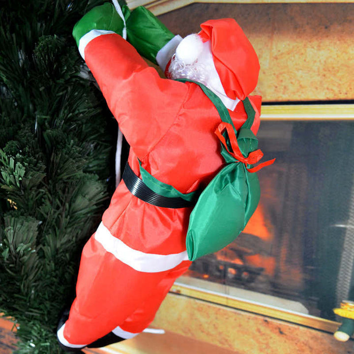 Inflatable Santa Claus figure for indoor and outdoor use