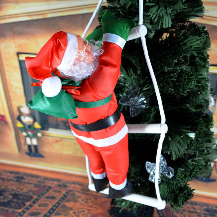 Inflatable Santa Claus figure for indoor and outdoor use