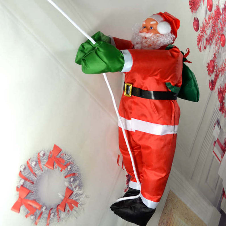 Inflatable Santa Claus figure for indoor and outdoor use