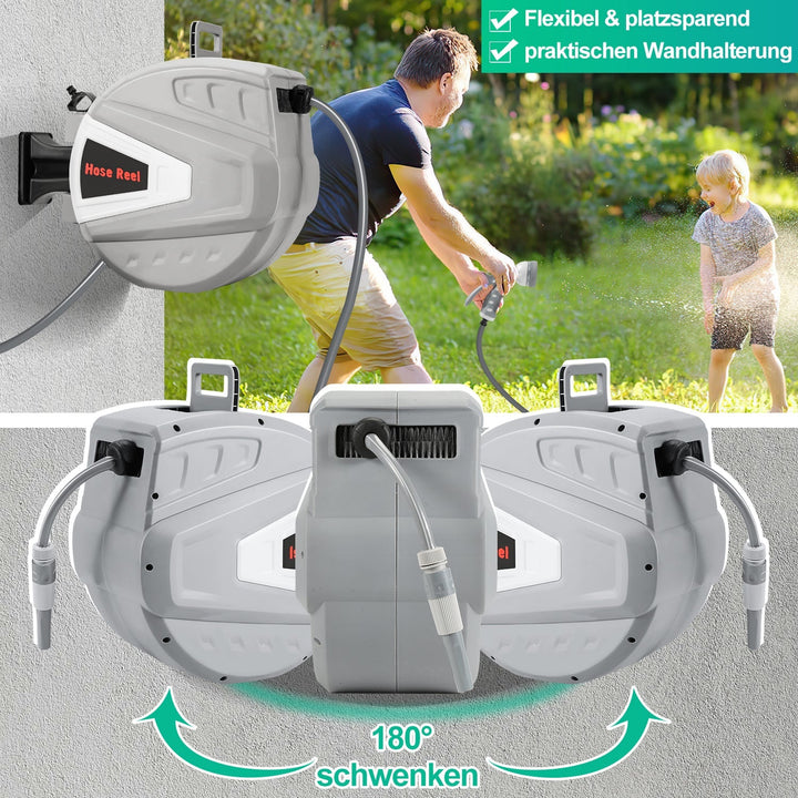 Hose reel water hose reel with hand shower garden hose | Stornfield