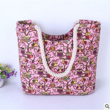 Beach bag with owl pattern Stornfield