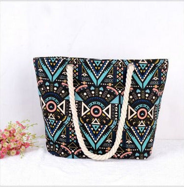 Large beach bag with ethnic pattern Stornfield