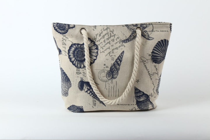 Beach bag in maritime design with sturdy rope handles Stornfield