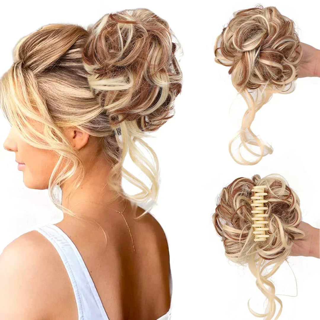 Stornfield | Curly Hair Bun – Clip-in Hair Piece with Volume and Natural Look