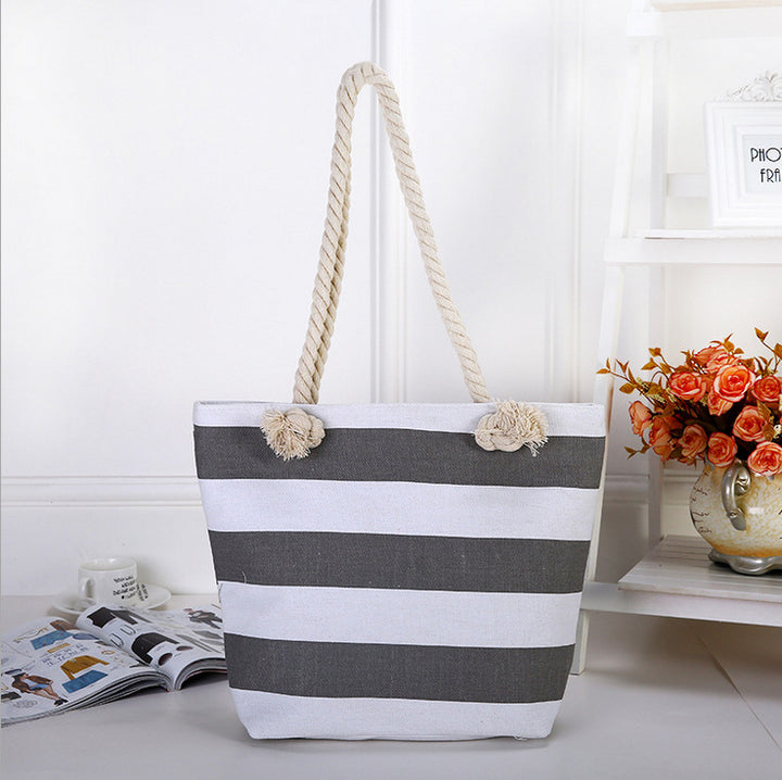 Beach bag made of high-quality canvas with robust rope handles Stornfield
