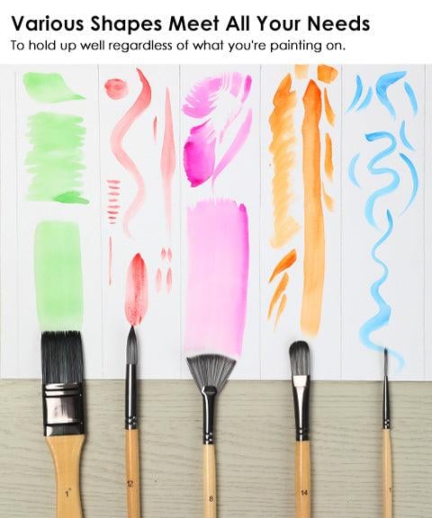 Brush set 24-piece with roll-up case and palette knife | Stornfield