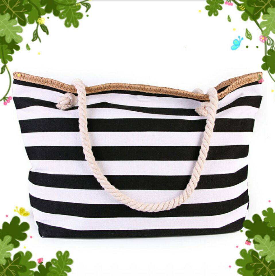 Beach bag made of high-quality canvas with sturdy rope handles Stornfield
