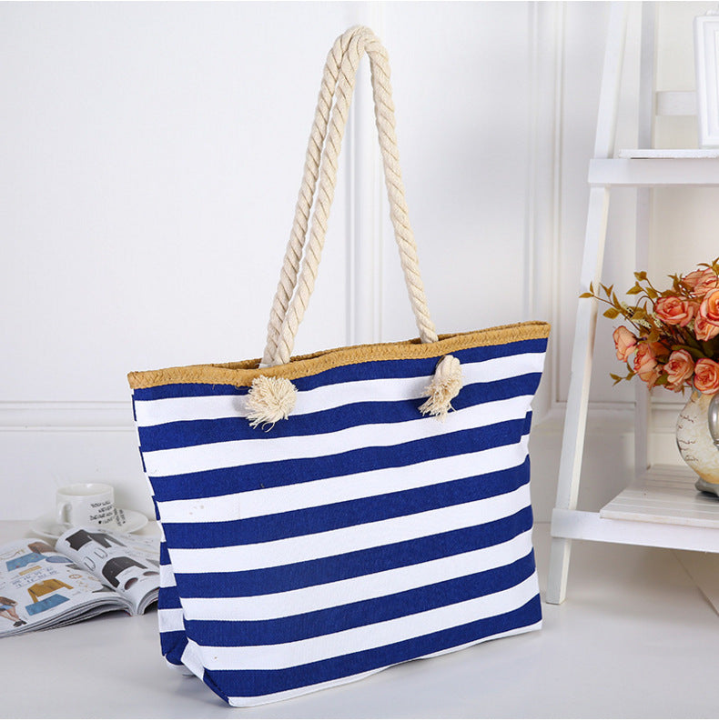 Beach bag made of high-quality canvas with sturdy rope handles Stornfield