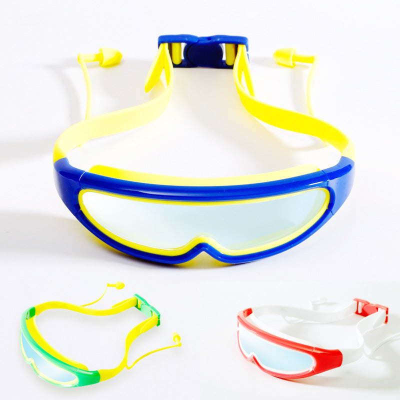 Sporty swimming goggles with adjustable wearing system Stornfield