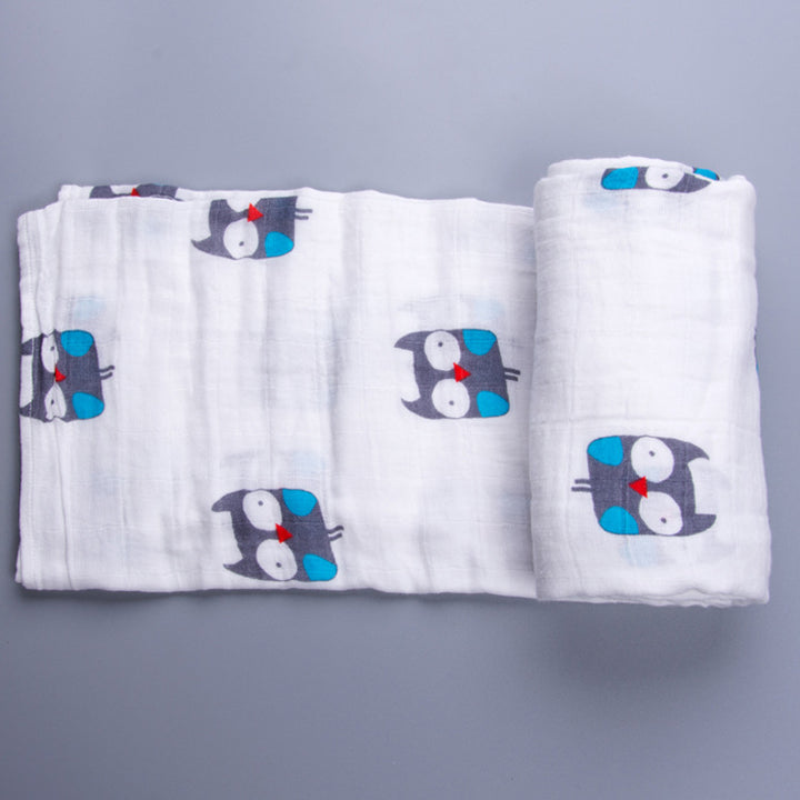 Cute Patterned Muslin Swaddle Blanket Stornfield