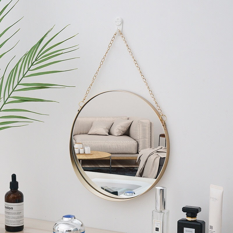 Metal Forged Iron Bathroom Wall Mirror | Stornfield