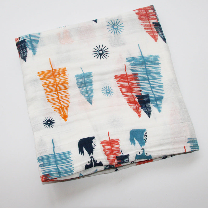 Cute Patterned Muslin Swaddle Blanket Stornfield