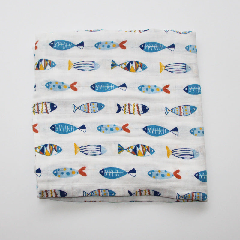 Cute Patterned Muslin Swaddle Blanket Stornfield