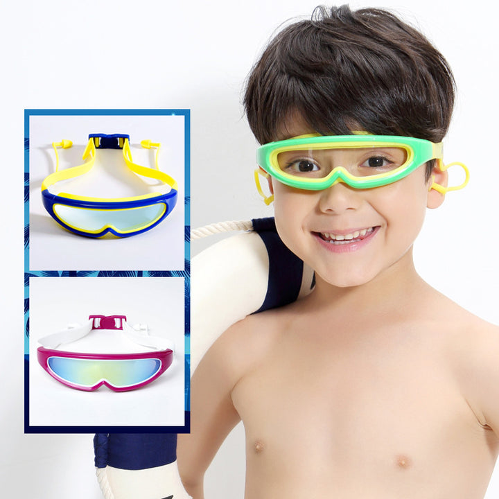 Sporty swimming goggles with adjustable wearing system Stornfield