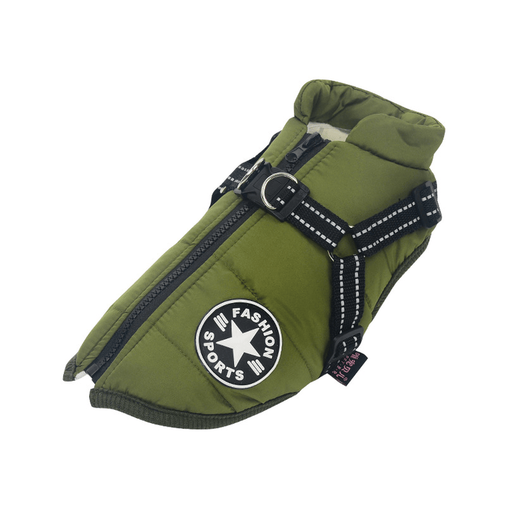 Winter Dog Jacket with Harness | Stornfield