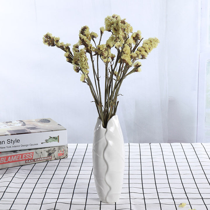 Contemporary Twisted Ceramic Flower Vase