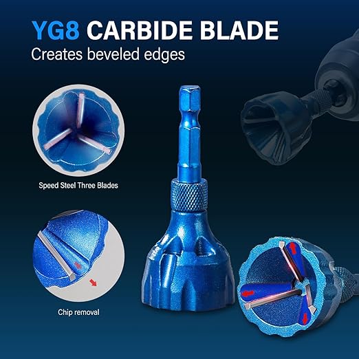 Deburring External Chamfer Tool with Tungsten Carbide Blade | Stornfield