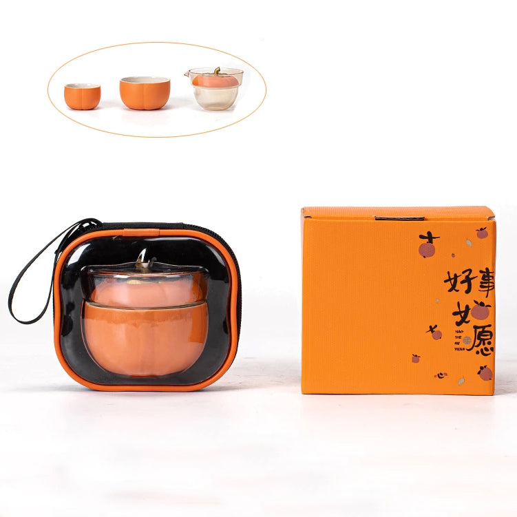 Mini Pumpkin Ceramic Teapot Set | Stornfield