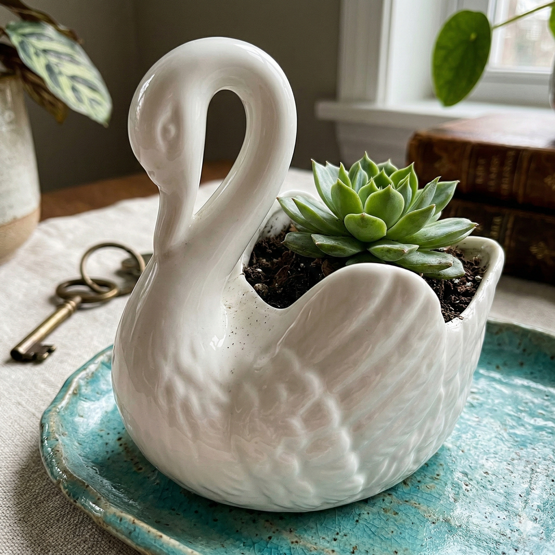 Swan Minimal Ceramic Pot | Stornfield