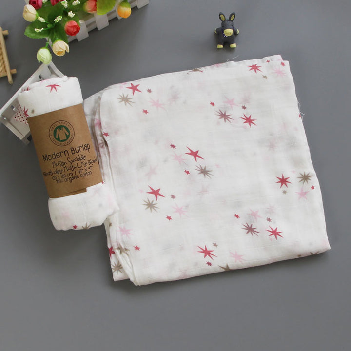 Cute Patterned Muslin Swaddle Blanket Stornfield