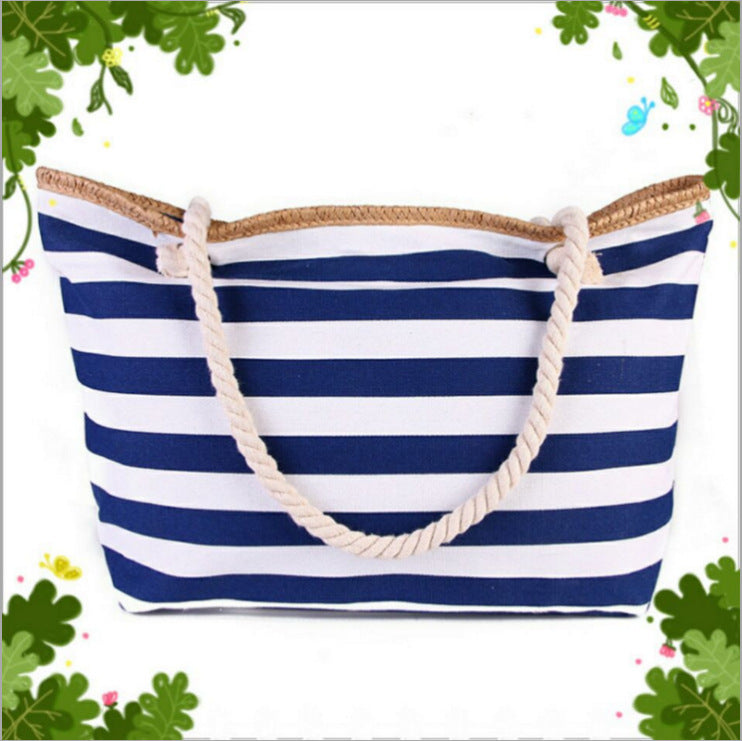 Beach bag made of high-quality canvas with sturdy rope handles Stornfield
