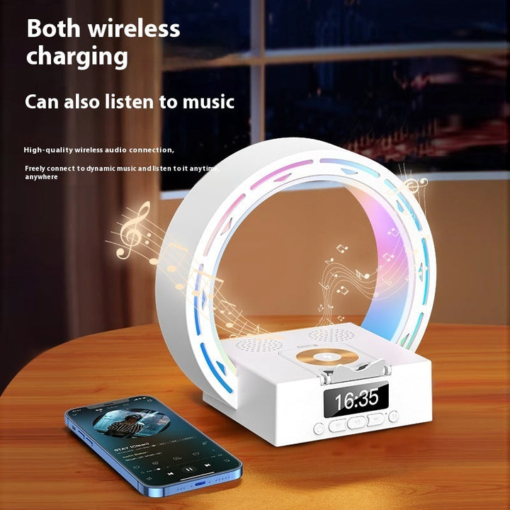 Stornfield | 4-in-1 Bluetooth speaker lamp with charging pad and alarm clock