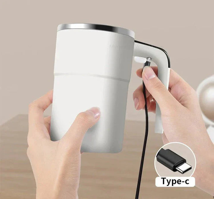 Stornfield | Rechargeable Self-Stirring Coffee Mug – Portable Electric Stainless Steel Mixer with Magnetic Rotation for Effortless Brewing